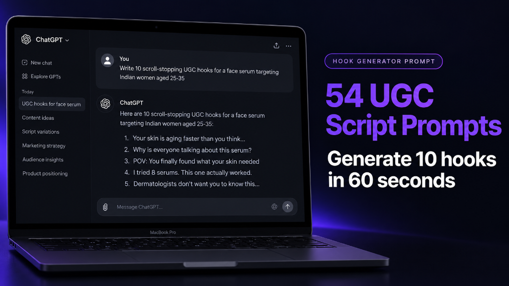 54 UGC Script Prompts Laptop Promo